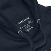 MISFIT PANDA Hoodie in Navy Blazer - Rarileto - Neck Detail Front View