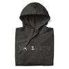 MISFIT PANDA Hoodie in Charcoal Heather - Rarileto - Folded View