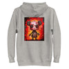 MISFIT PANDA Hoodie in Carbon Grey - Rarileto - Back Ghost View