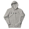 MISFIT PANDA Hoodie in Carbon Grey - Rarileto - Front View