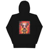 MISFIT PANDA Hoodie in Black - Rarileto - Back View