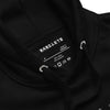 MISFIT PANDA Hoodie in Black - Rarileto - Neck Detail Front View