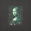 MONA LISA Hoodie in Charcoal Heather - Rarileto - Design Front View