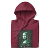 MONA LISA Hoodie in Maroon - Rarileto - Folded View