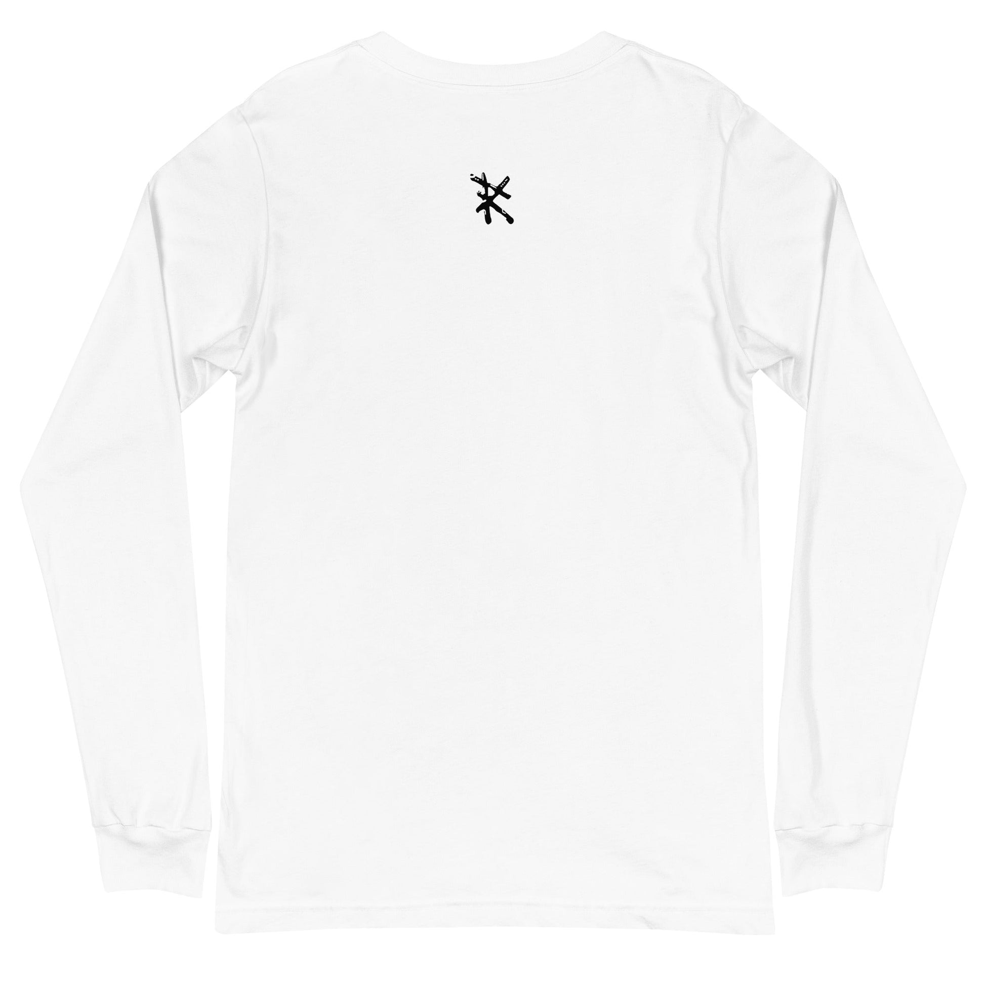 Back View White: MOUSE Long Sleeve Tee in White
