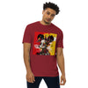 MOUSE Premium Heavyweight T-Shirt - Color Brick Red - Front View on Model - Rarileto
