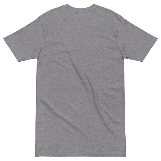 MOUSE Premium Heavyweight T-Shirt - Color Carbon Grey - Back View - Rarileto
