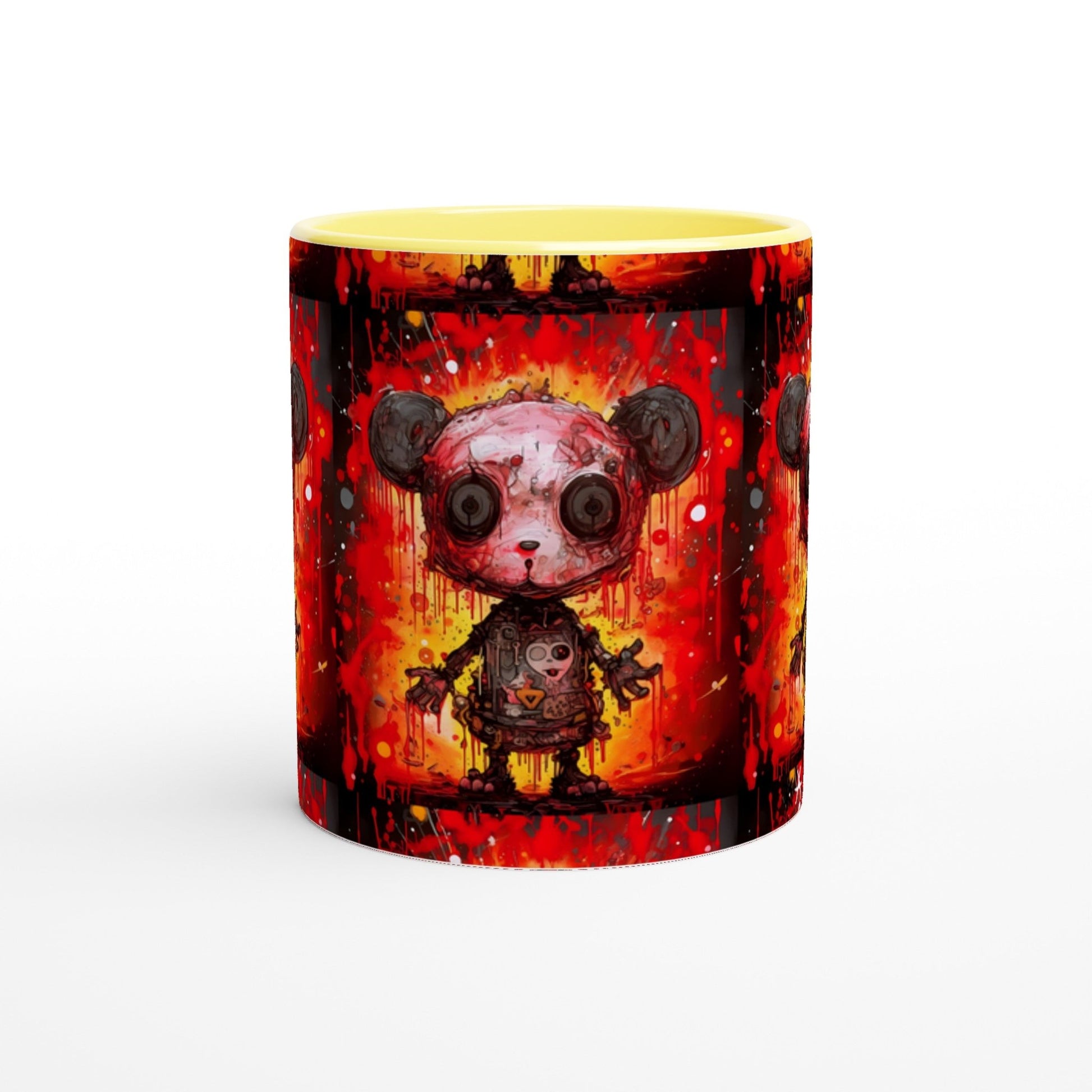 PUNK PANDA Mug with Color Inside - Rarileto