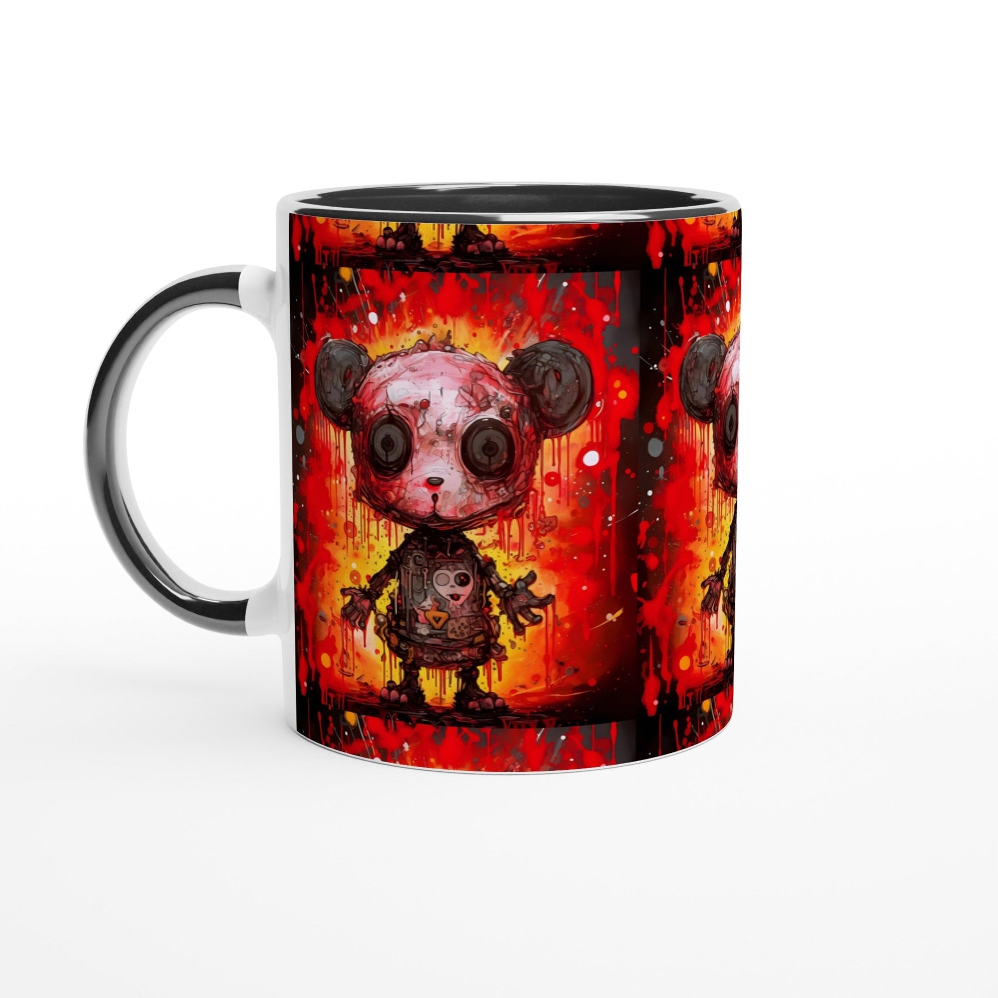 PUNK PANDA Mug with Color Inside - Rarileto