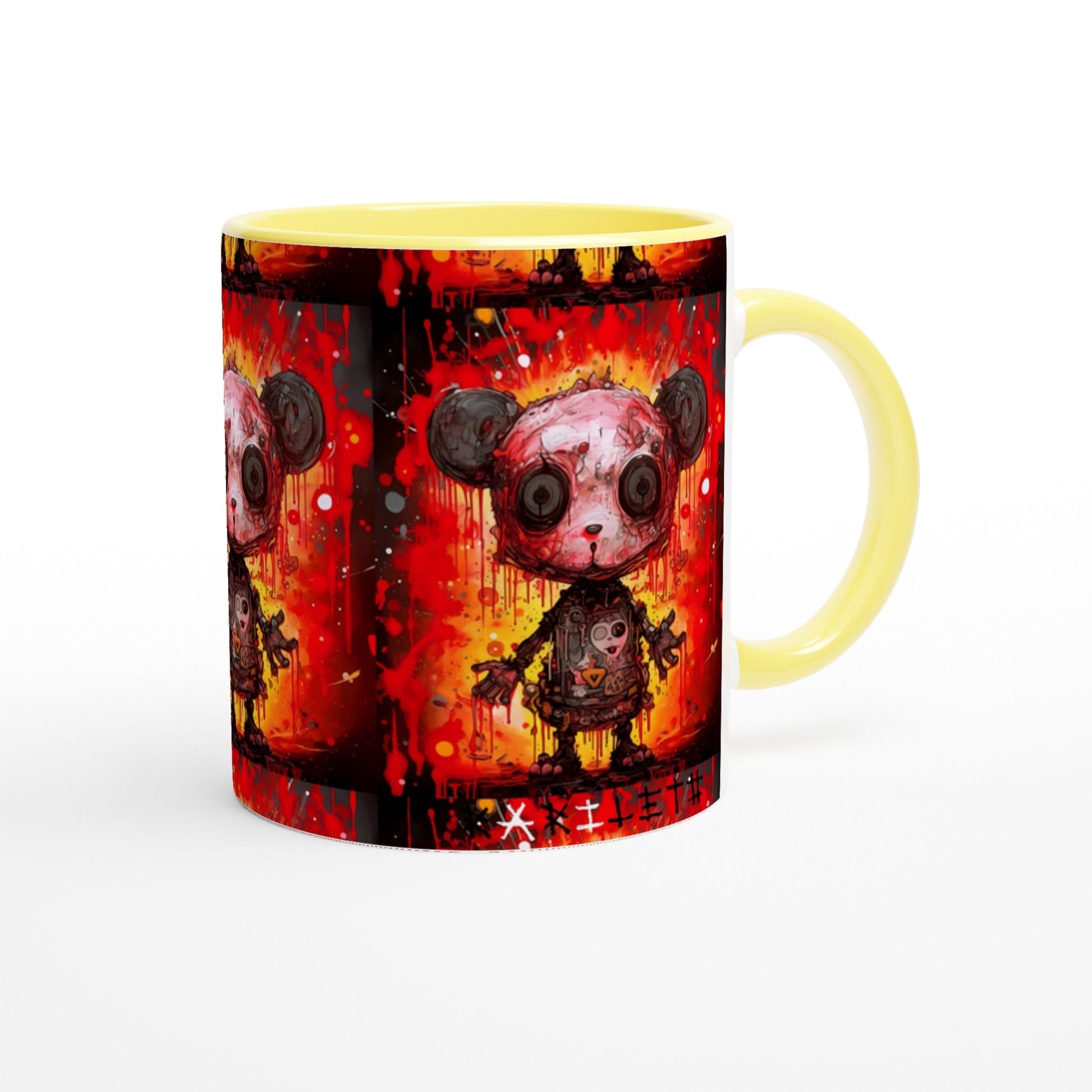 PUNK PANDA Mug with Color Inside - Rarileto