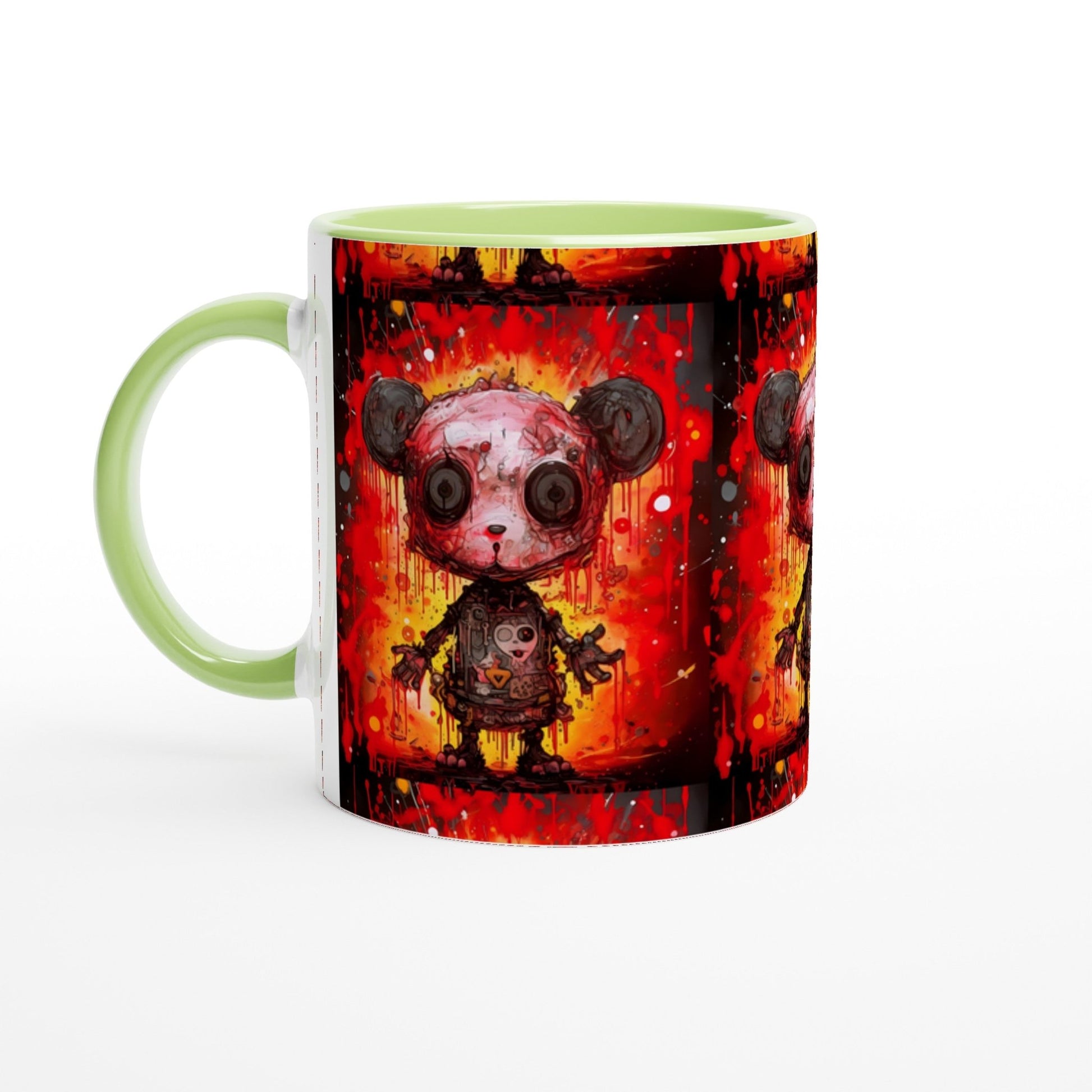 PUNK PANDA Mug with Color Inside - Rarileto