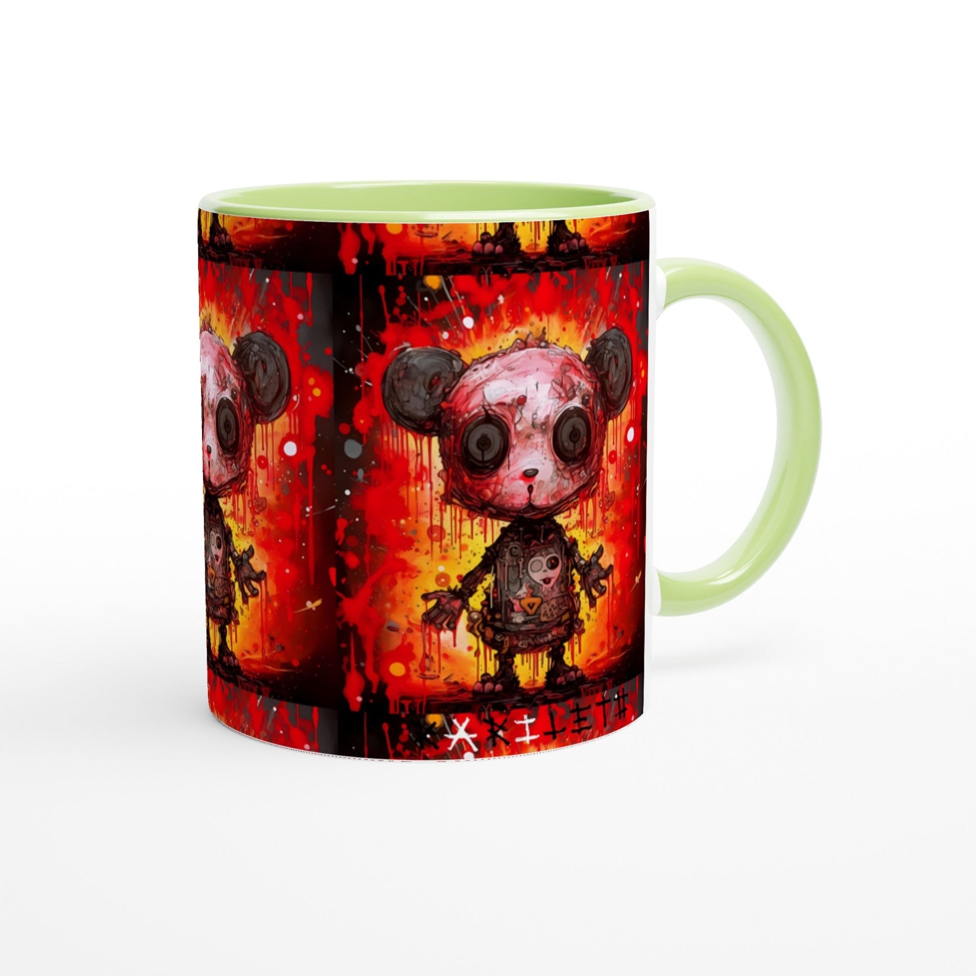 PUNK PANDA Mug with Color Inside - Rarileto