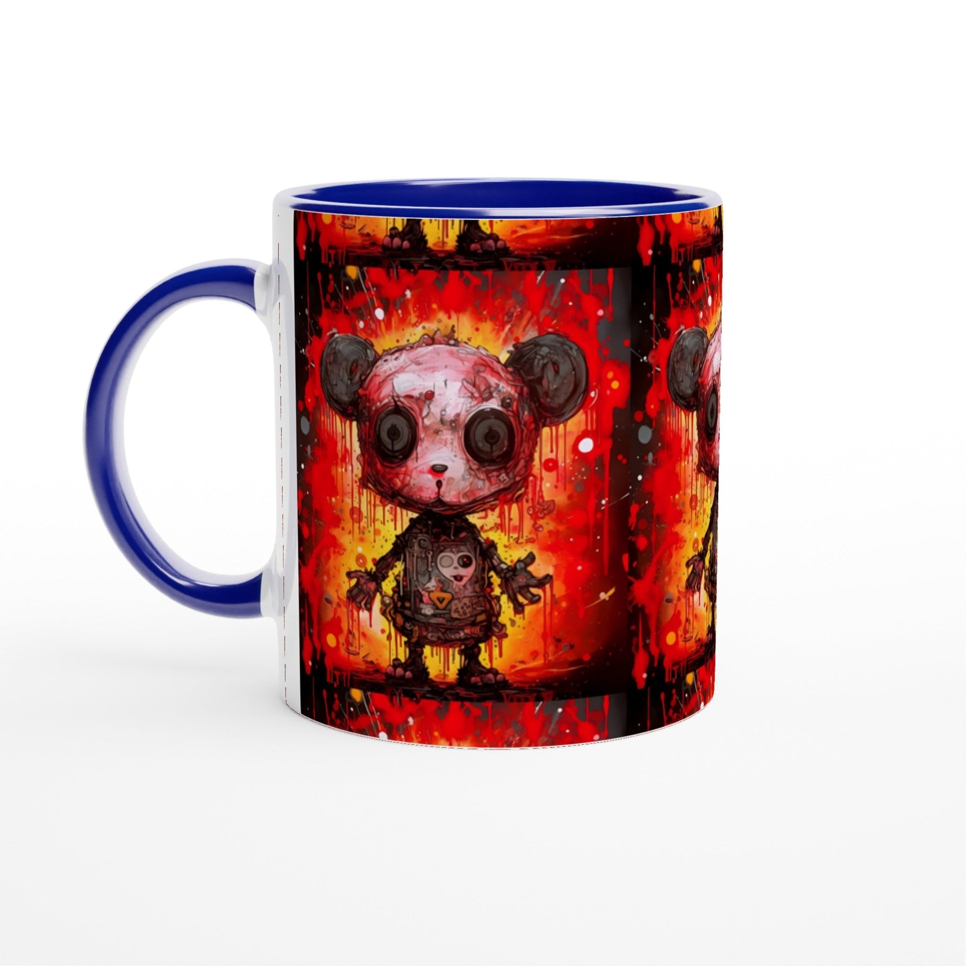 PUNK PANDA Mug with Color Inside - Rarileto