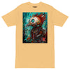 PUNK ROBOT BIRD Premium Heavyweight T-Shirt - Color Vintage Gold - Front View - Rarileto
