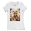 Front White: REAL CYBORG QUEEN Premium Tee in White - Front View

