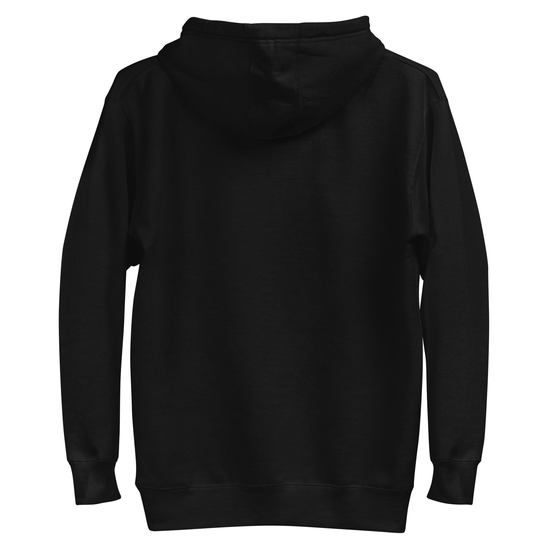 REBELLIOUS ROBO-BIRD Hoodie in Black - Rarileto - Back Ghost View