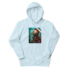 REBELLIOUS ROBO-BIRD Hoodie in Sky Blue - Rarileto - Front View