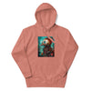 REBELLIOUS ROBO-BIRD Hoodie in Dusty Rose - Rarileto - Front View