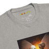 Neck Front: ROBOT ANGEL Sweatshirt in Gray - Neck Front View