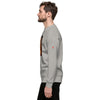 Male Model Side View: ROBOT ANGEL Sweatshirt in Gray on Male Model