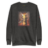 Front: ROBOT ANGEL Sweatshirt in Charcoal Heather