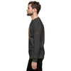 Male Model Side View: ROBOT ANGEL Sweatshirt in Charcoal Heather on Male Model