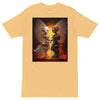 ROBOT ANGELS Premium Heavyweight T-Shirt - Color Vintage Gold - Front View - Rarileto
