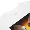 ROBOT ANGELS Premium Heavyweight T-Shirt - Color White - Front Neck View - Rarileto
