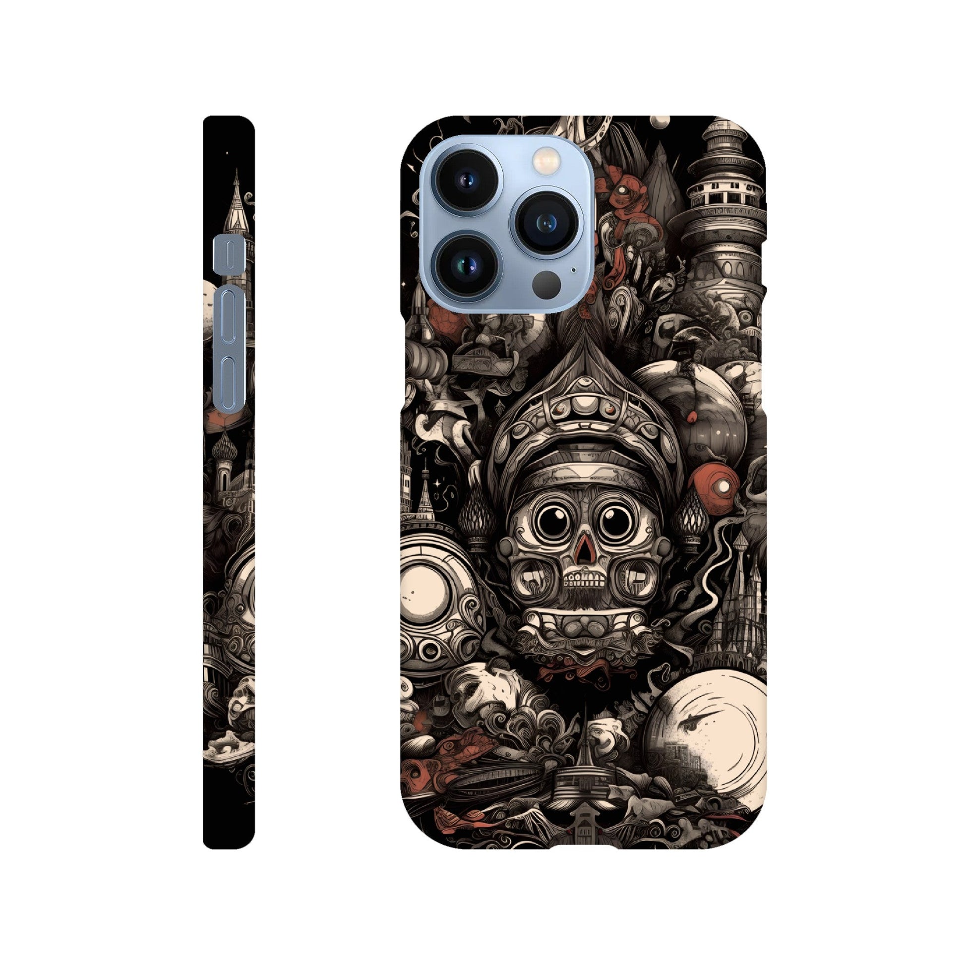 SURREAL ABSTRACT CITY DESIGN Phone Case - Rarileto