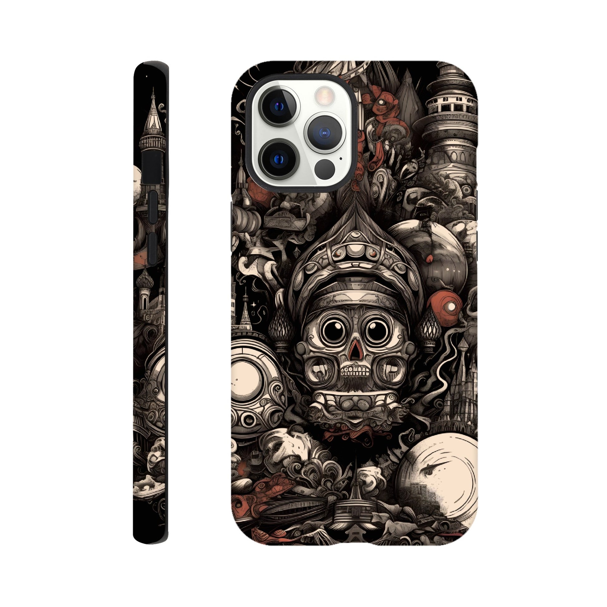 SURREAL ABSTRACT CITY DESIGN Phone Case - Rarileto