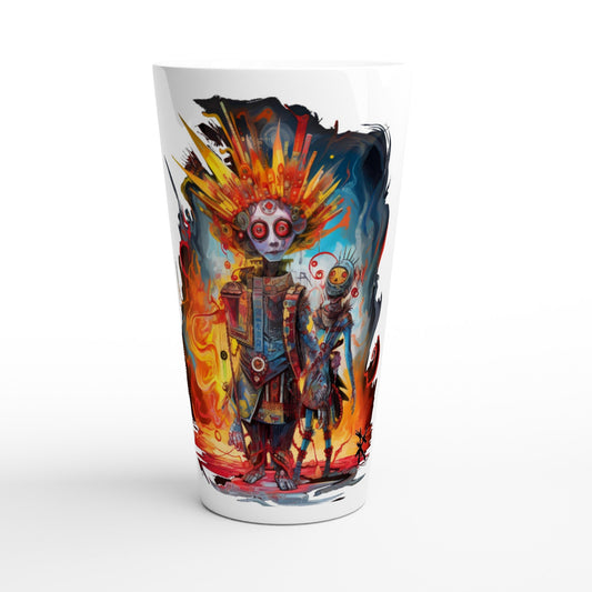 TECHNICOLOR META HUMAN ROBOT Latte Mug - Rarileto