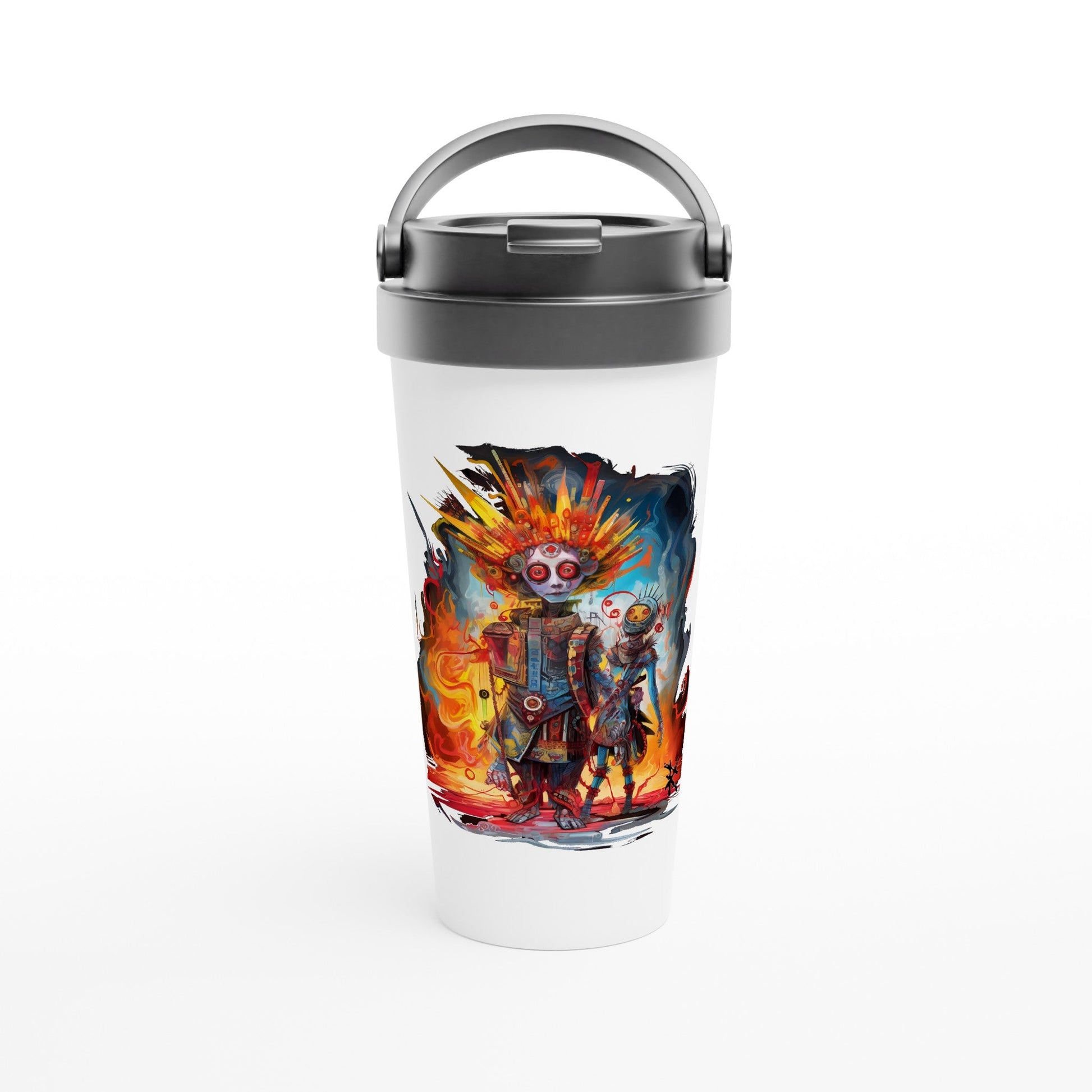 TECHNICOLOR META HUMAN ROBOTS Travel Mug - Rarileto