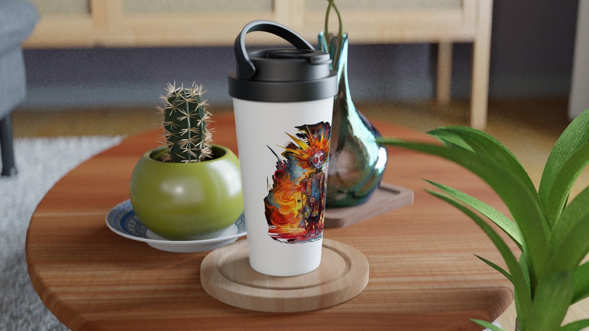 TECHNICOLOR META HUMAN ROBOTS Travel Mug - Rarileto