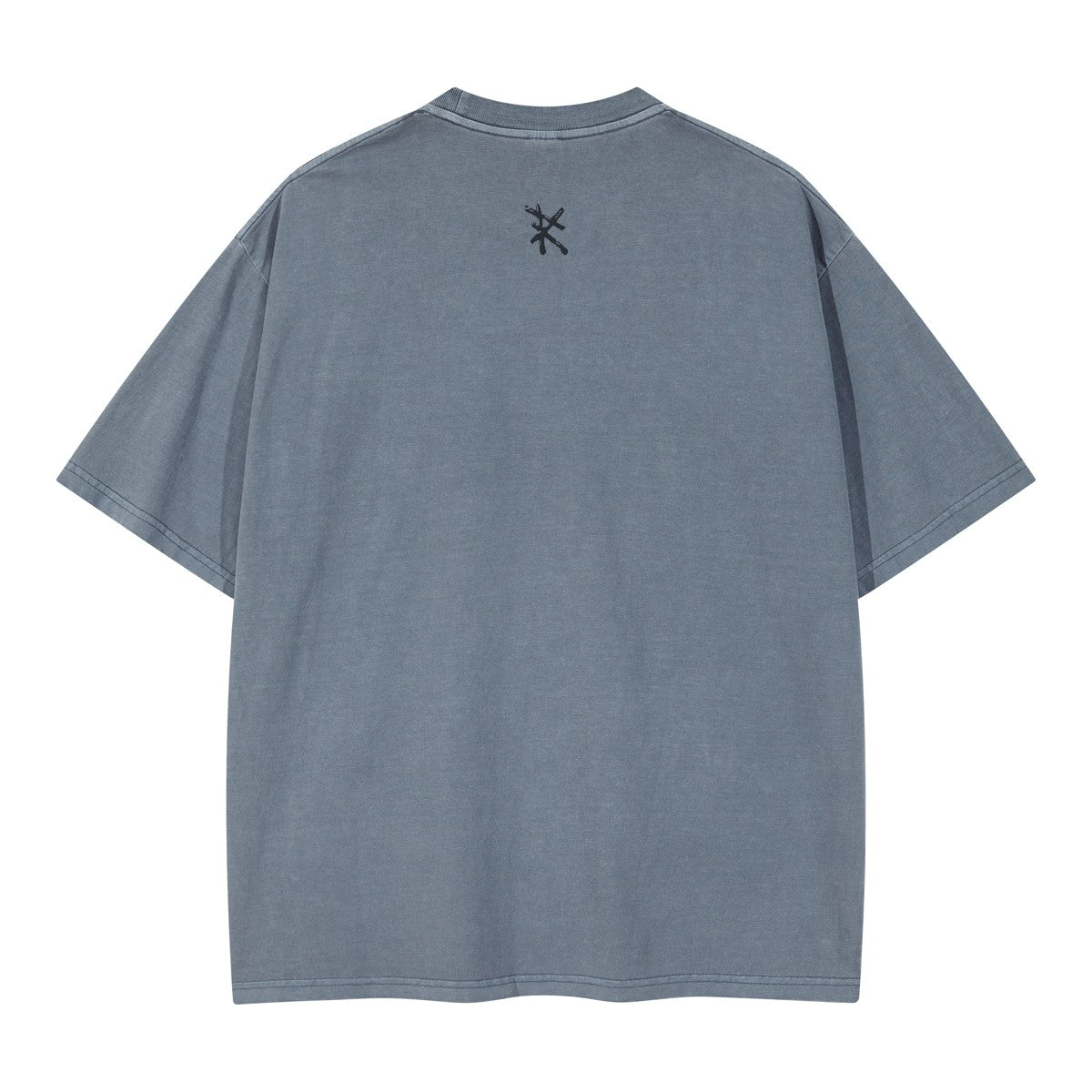 THE PRIME Unisex Washed T-Shirt in Dusty Blue - Rarileto - Back View