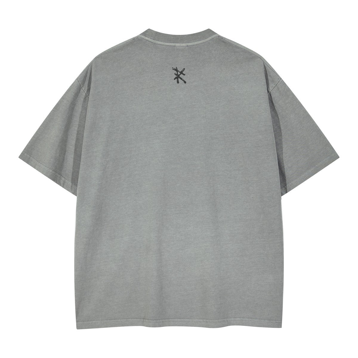 THE PRIME Unisex Washed T-Shirt in Light Gray - Rarileto - Back View