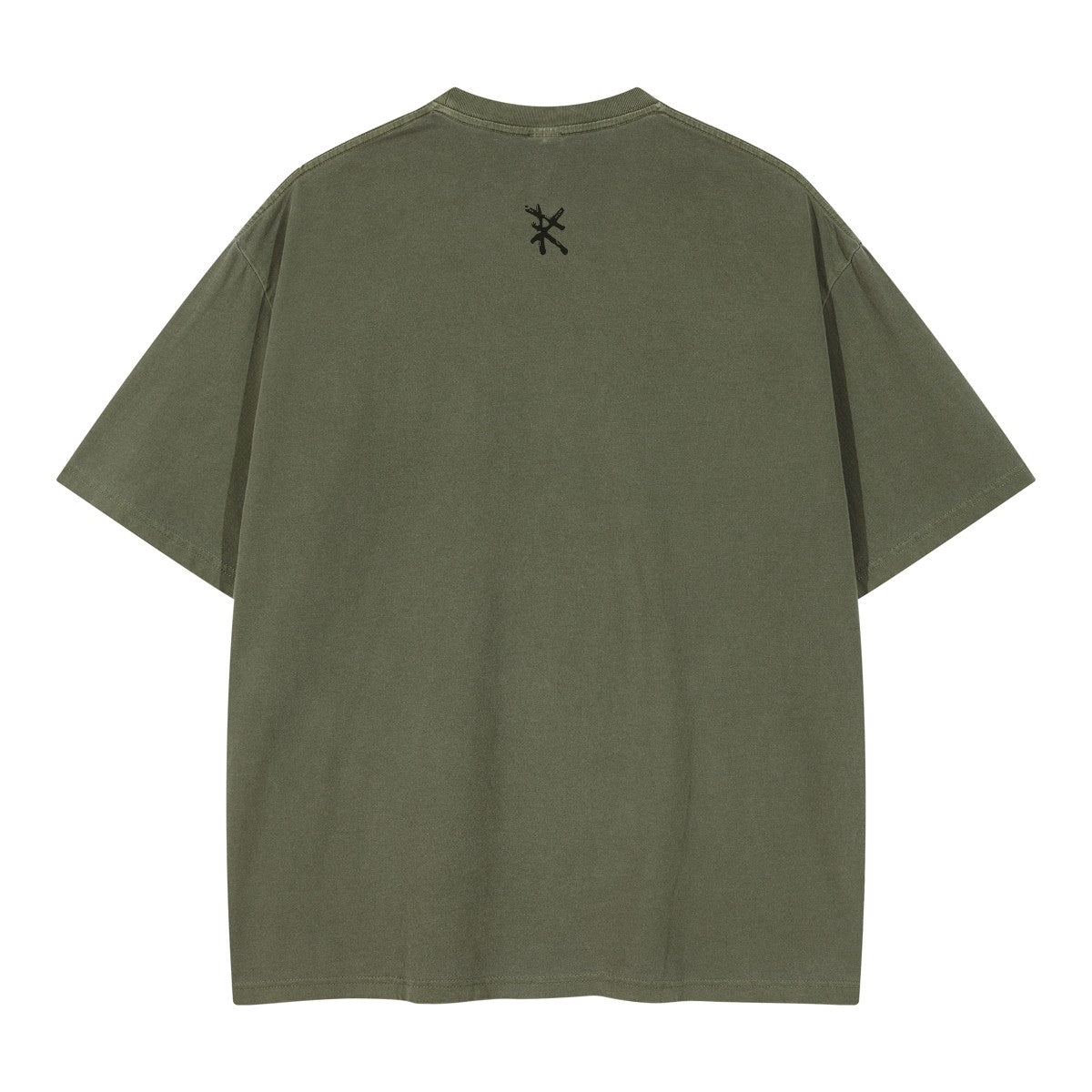 THE PRIME Unisex Washed T-Shirt in Sage Green - Rarileto - Back View