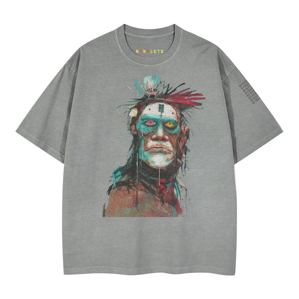 THE PRIME Unisex Washed T-Shirt in Light Gray - Rarileto - Front View