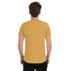 Mustard Tri-Blend Back Side on Model of GOSSY Tri-Blend Short Sleeve T-Shirt