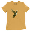 Mustard Tri-blend Front View of COLIBRI Unisex Tri-blend T-Shirt