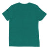 Teal Tri-blend Back View of COLIBRI Unisex Tri-blend T-Shirt