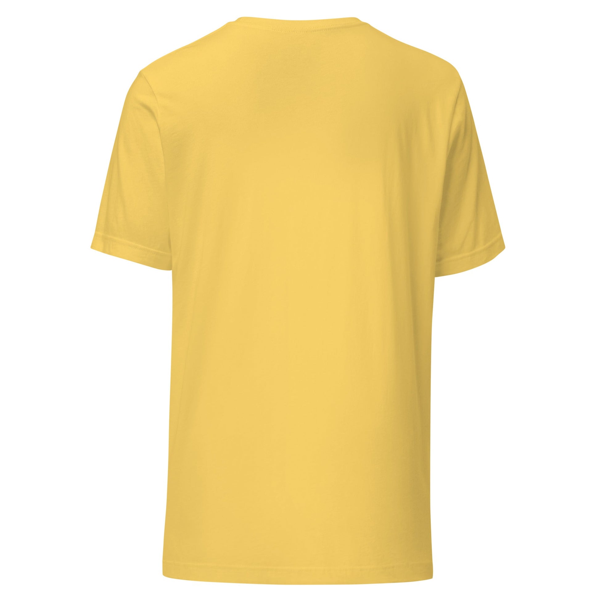 VINTAGE FIRE DOG Premium Crewneck T-Shirt in Maize Yellow - Rarileto - Ghost Back View