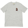 VINTAGE FIRE DOG Premium Crewneck T-Shirt in Athletic Heather - Rarileto - Front View