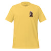 VINTAGE FIRE DOG Premium Crewneck T-Shirt in Maize Yellow - Rarileto - Ghost Front View