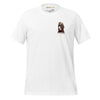 VINTAGE FIRE DOG Premium Crewneck T-Shirt in White - Rarileto - Ghost Front View