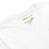 VINTAGE FIRE DOG Premium Crewneck T-Shirt in White - Rarileto - Neck Front View